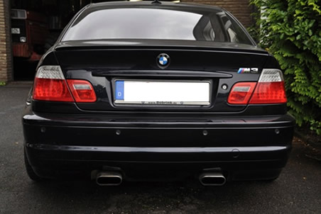 Heck des BMW M3 Coupe