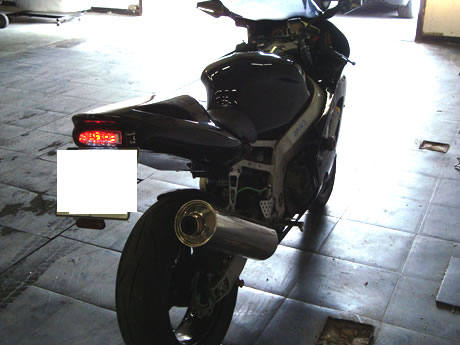 Ansicht des Motorrads
