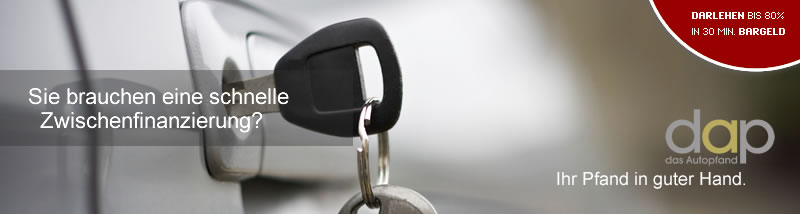 Autopfandkredit - Vorteile gegenüber Bankdarlehen