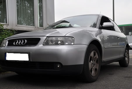 Brauner Audi A3 in der Versteigerung
