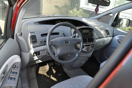 Innenraum des Toyota Previa