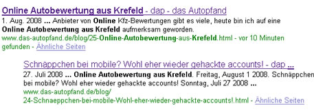 Der Autopfand-Blog gibt Gas